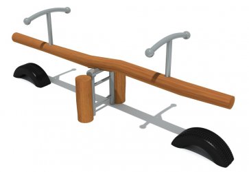  必一运动游乐木质双人儿童跷