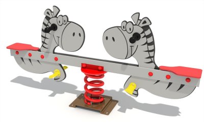  必一运动游乐斑马主题双人儿