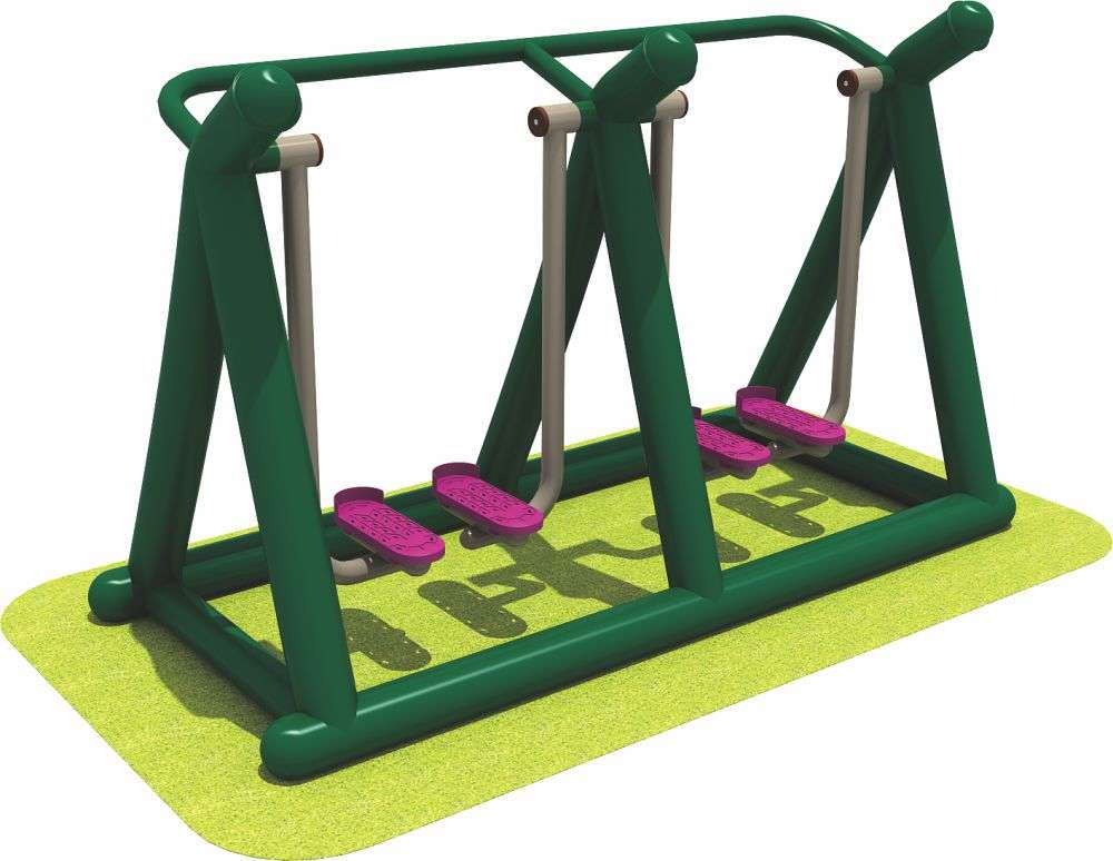 必一运动健身器材 两人落地漫